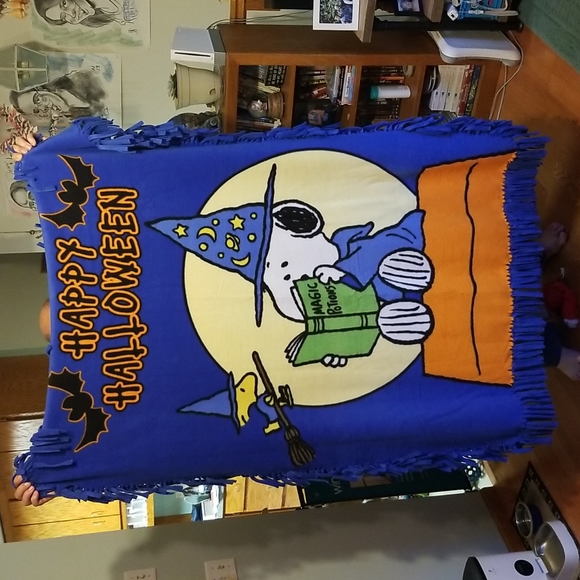 Handmade blizzard fleece no sew blanket - Picture 1 of 5